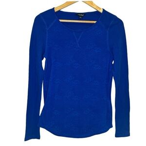 Lucky brand Crew Neck Floral Long Sleeve Thermal Size M UEC